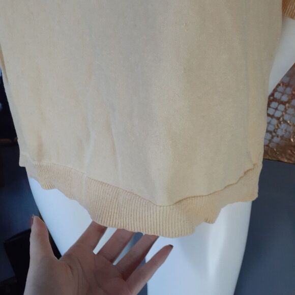 NWT Zara Linen/Cotton Blend Lightweight Sweater - Picture 6 of 11